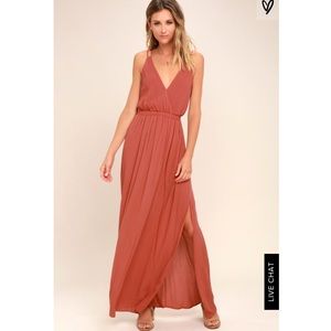 Rusty Rose Maxi Dress